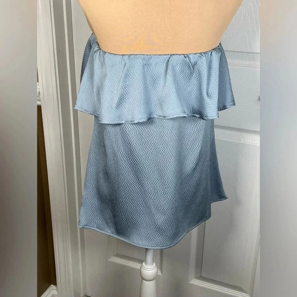 TYCHE HAMMERED STRAPLESS SATIN TOP NEW MEDIUM - Picture 12 of 12